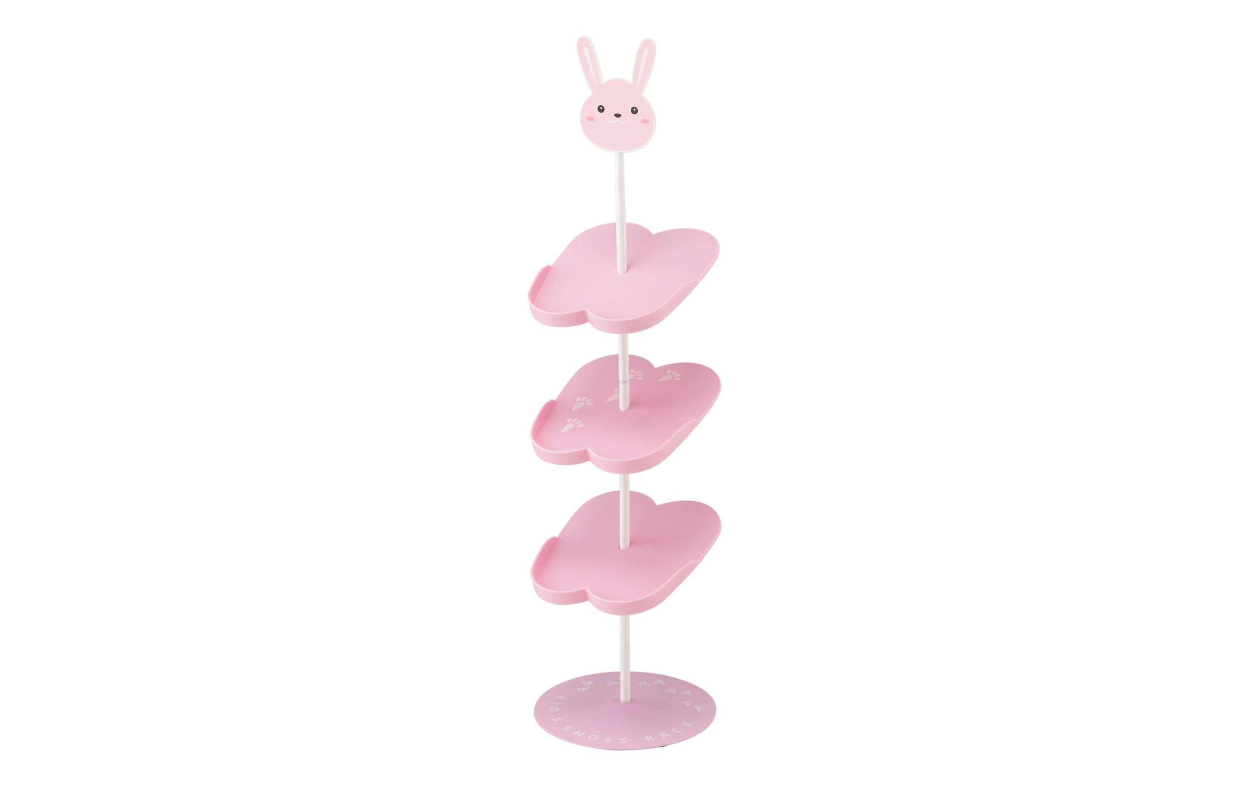 Schuhregal Hase 67 cm, RosaOrganizer für Kinderschuhe