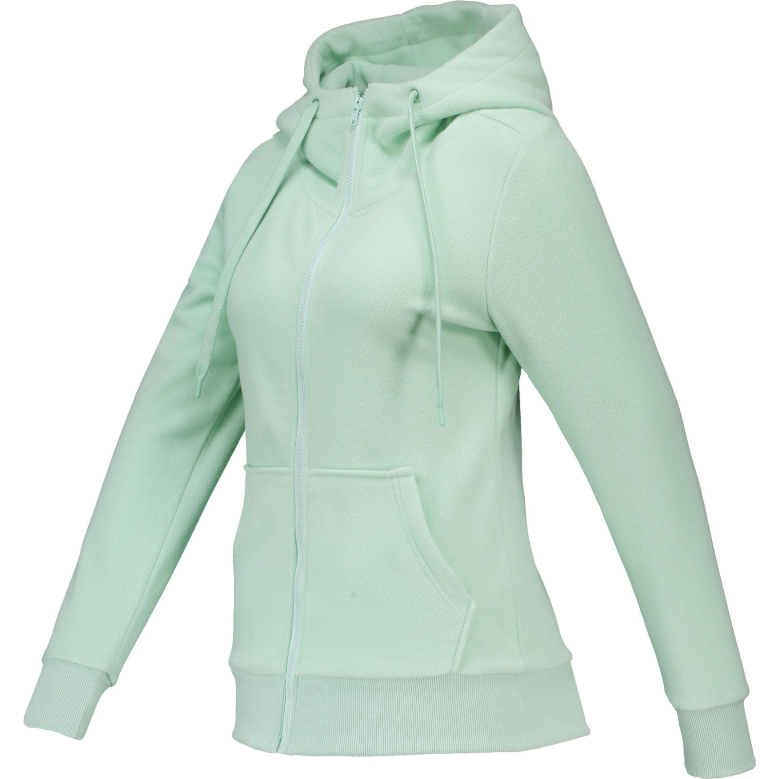 Damen-Polarfleecejacke mit Kapuze M, hellgrün