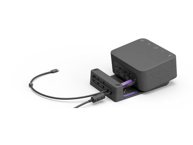 Logitech Logi Dock Fokusraum-Kit Videokonferenzlösung für Fokus-Räume – ganz einfach mit einem einzigen Kabel