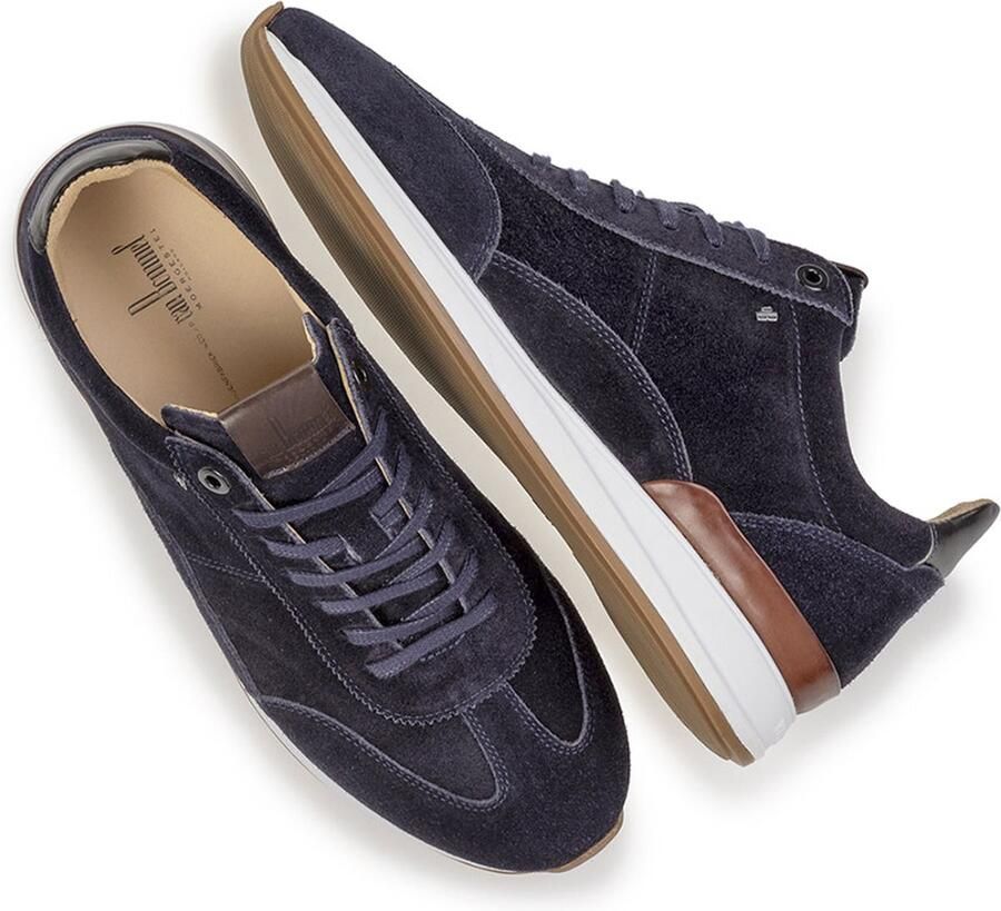 Van Bommel Libra 03.05 sneakers heren blauw 41 01 darkblue suede 40(7 )