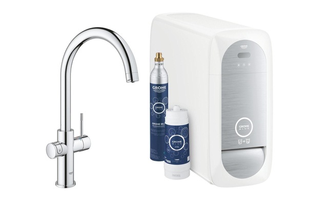 Grohe Küchenarmatur »Blue Home C-Auslauf, Starter Kit«