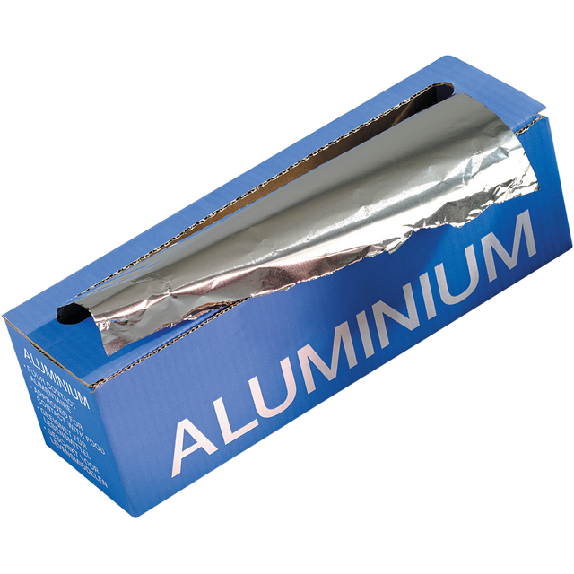 Folie, aluminiumfolie, Aluminium, 40cm, 200m, 11my, zilver