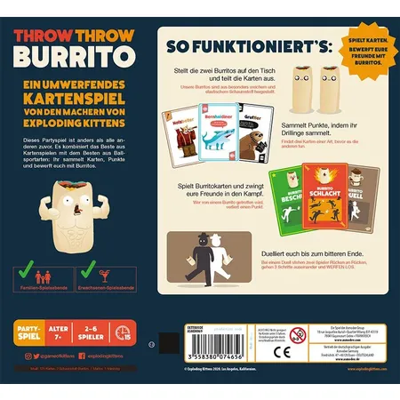 Asmodee Exploding Kittens Throw Throw Burrito