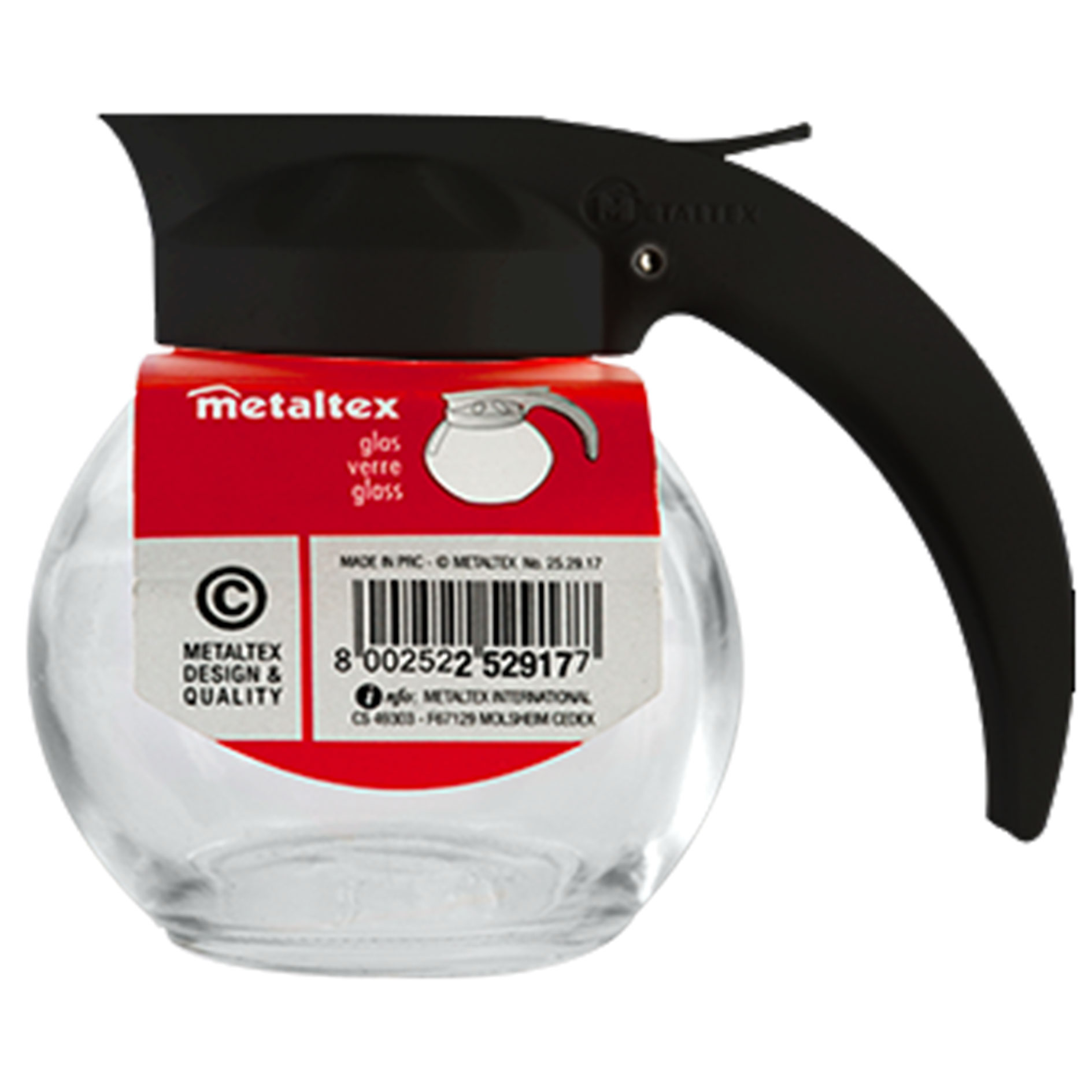 Allzweckgießer - schwarz - Glas - 160 ml