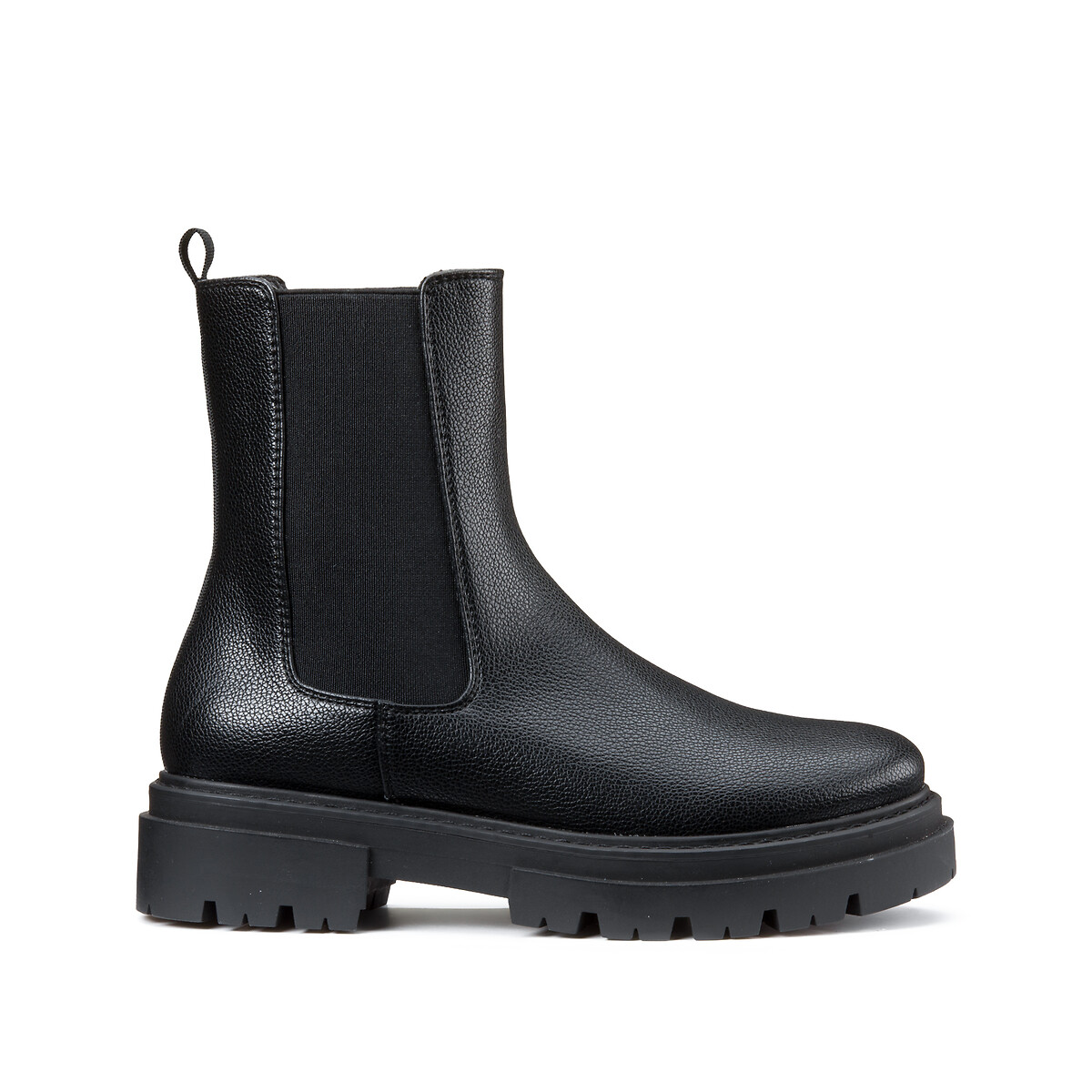 COLEÇÃO LA REDOUTE<br>Botas Chelsea com sola ranhurada