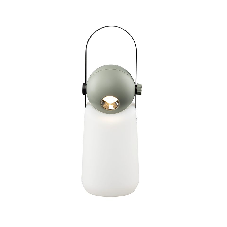 Tafellamp Guidelight oplaadbaar LED cement grey