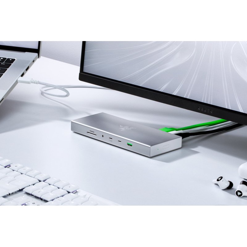Razer USB 4 Dock USB Type-C 10000 Mbit/s Argent