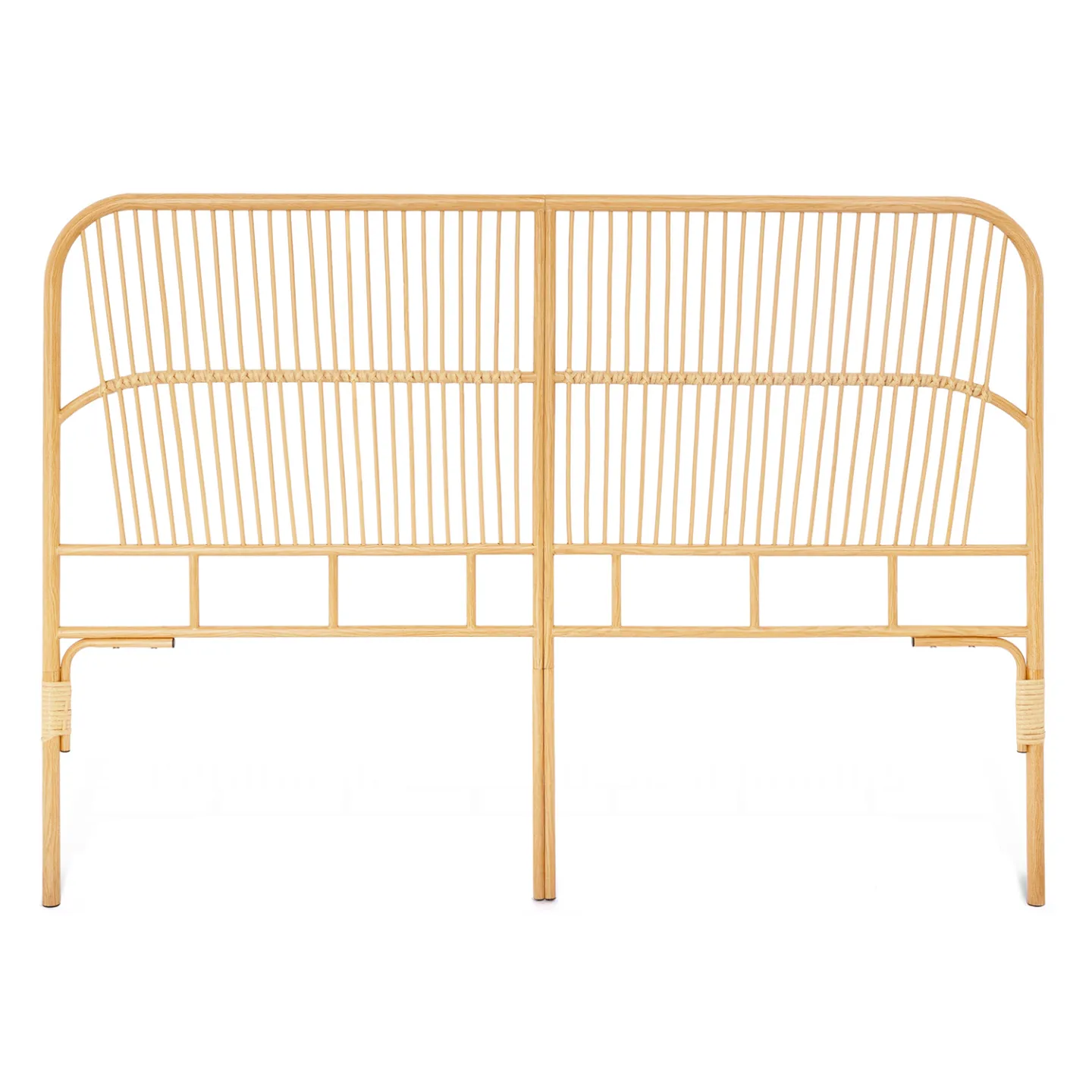 Tête de lit sur pied DEVI 160 cm effet rotin