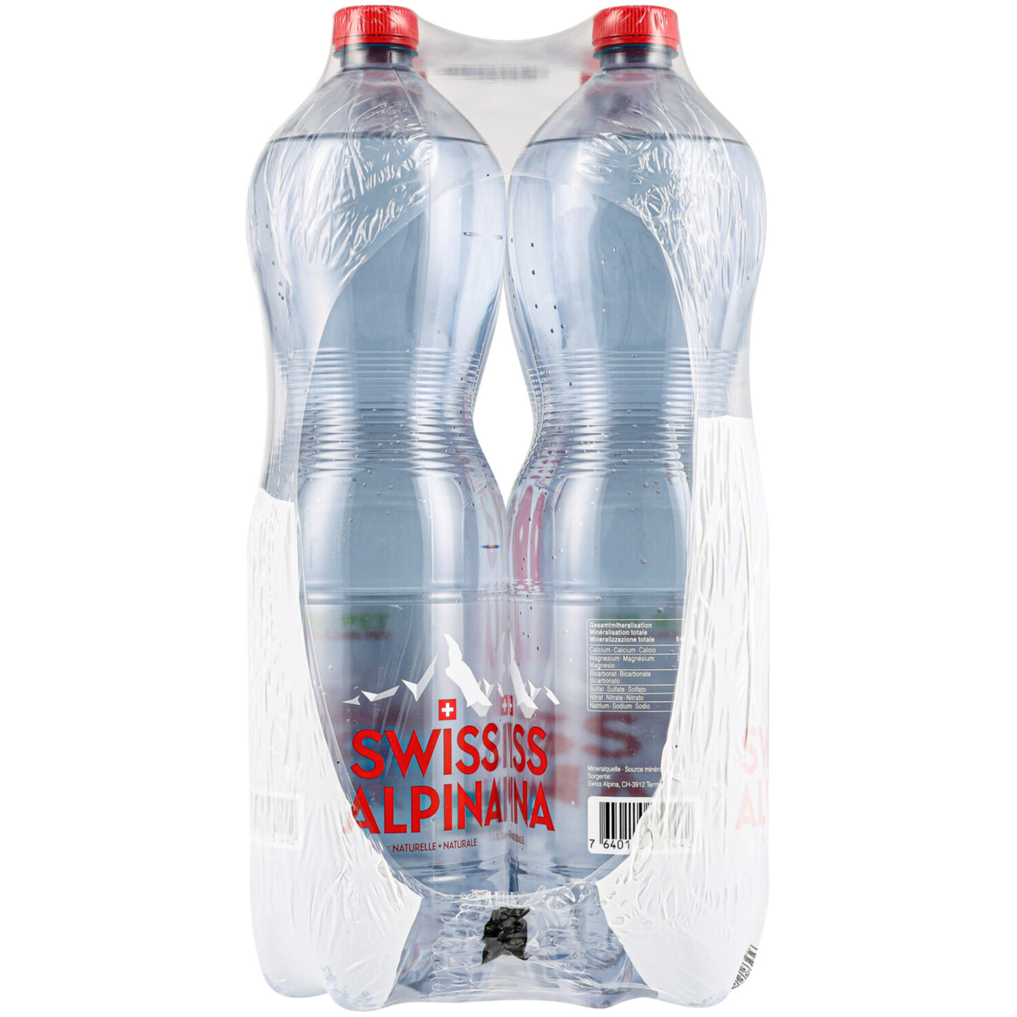 Swiss Alpina Rot Mineralwasser ohne Kohlensäure 6x1,5l