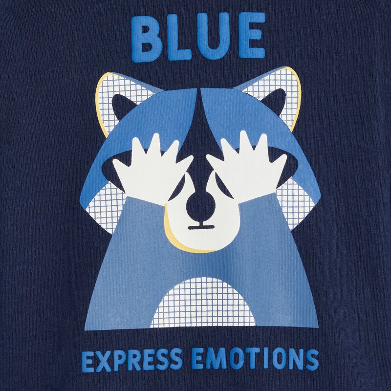 T-shirt Blue expression bleu bébé garçon Bleu