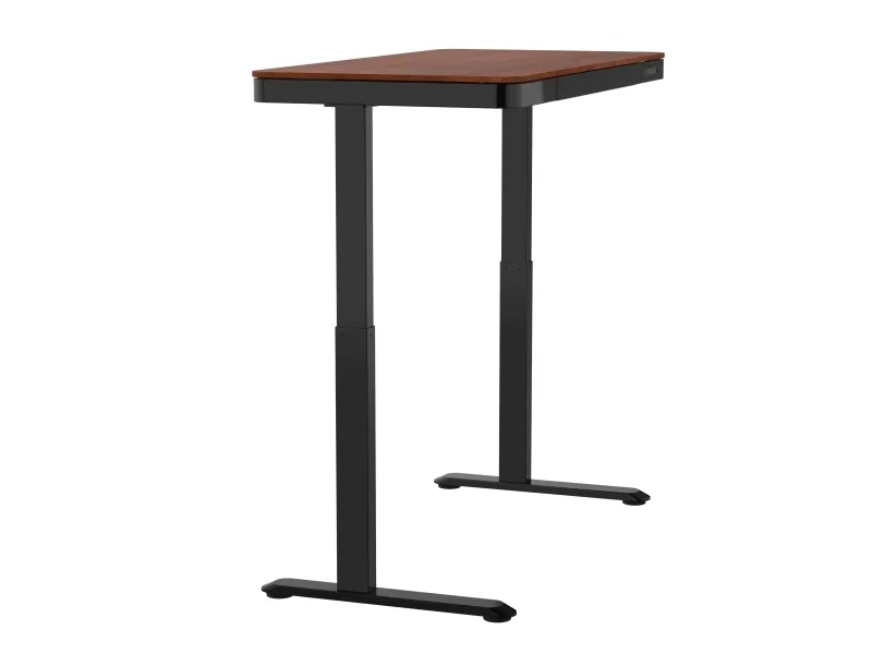 Activejet -skrivebord med elektrisk højdejustering 140x70 ET119W-C sort/valnød, Sort, Valnød, 45 kg, 725 - 1225 mm, Træ, Rektangulær form, Stål