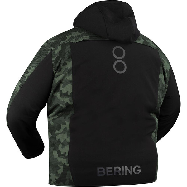 Bering - Blouson Davis King Size - grande taille Noir / Camouflage Vert