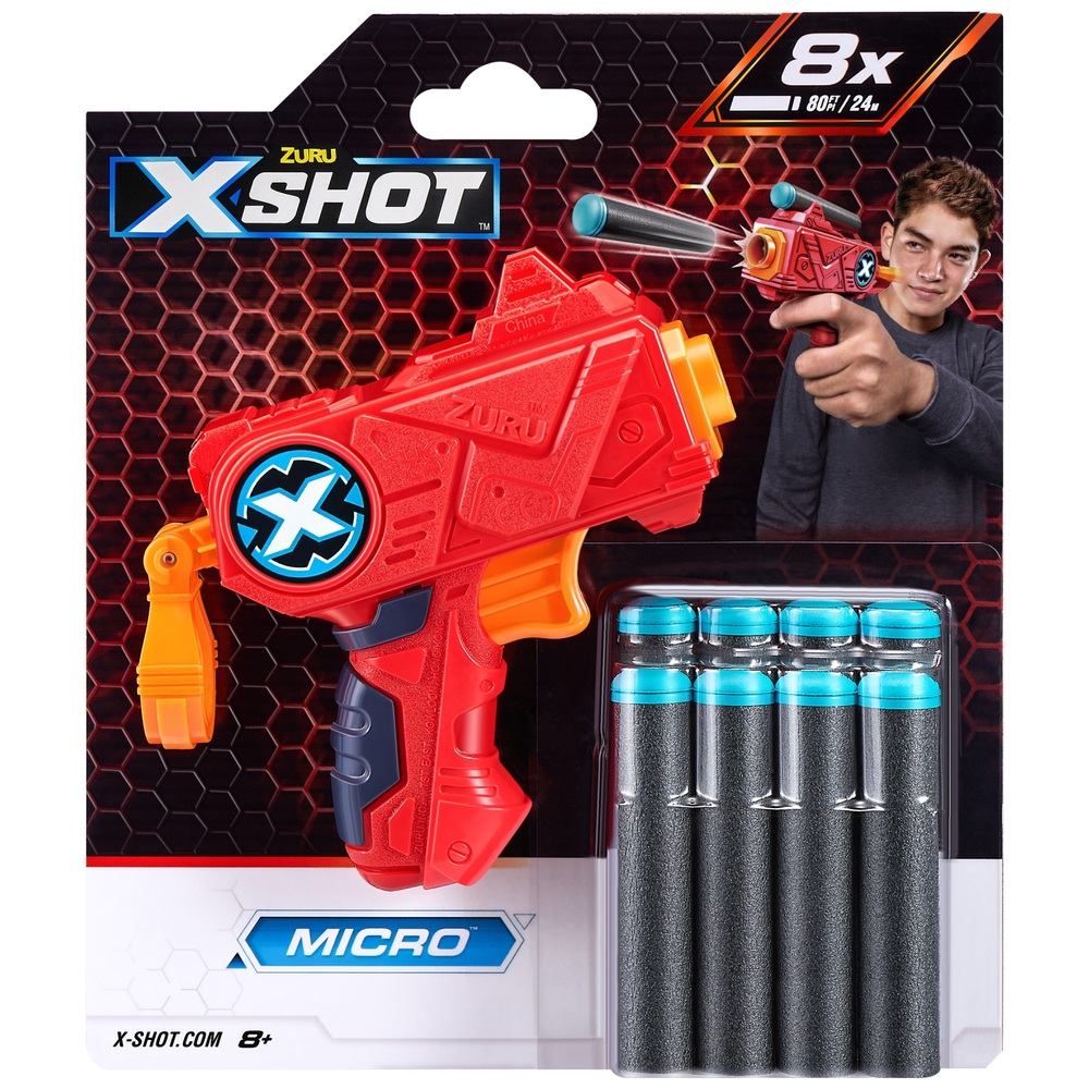 XSHOT Excel Micro Blaster (8 Darts) von ZURU