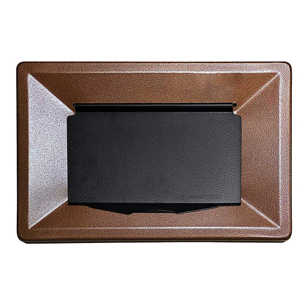 Couvercle marron pour corbeille Bob Color 60 litres