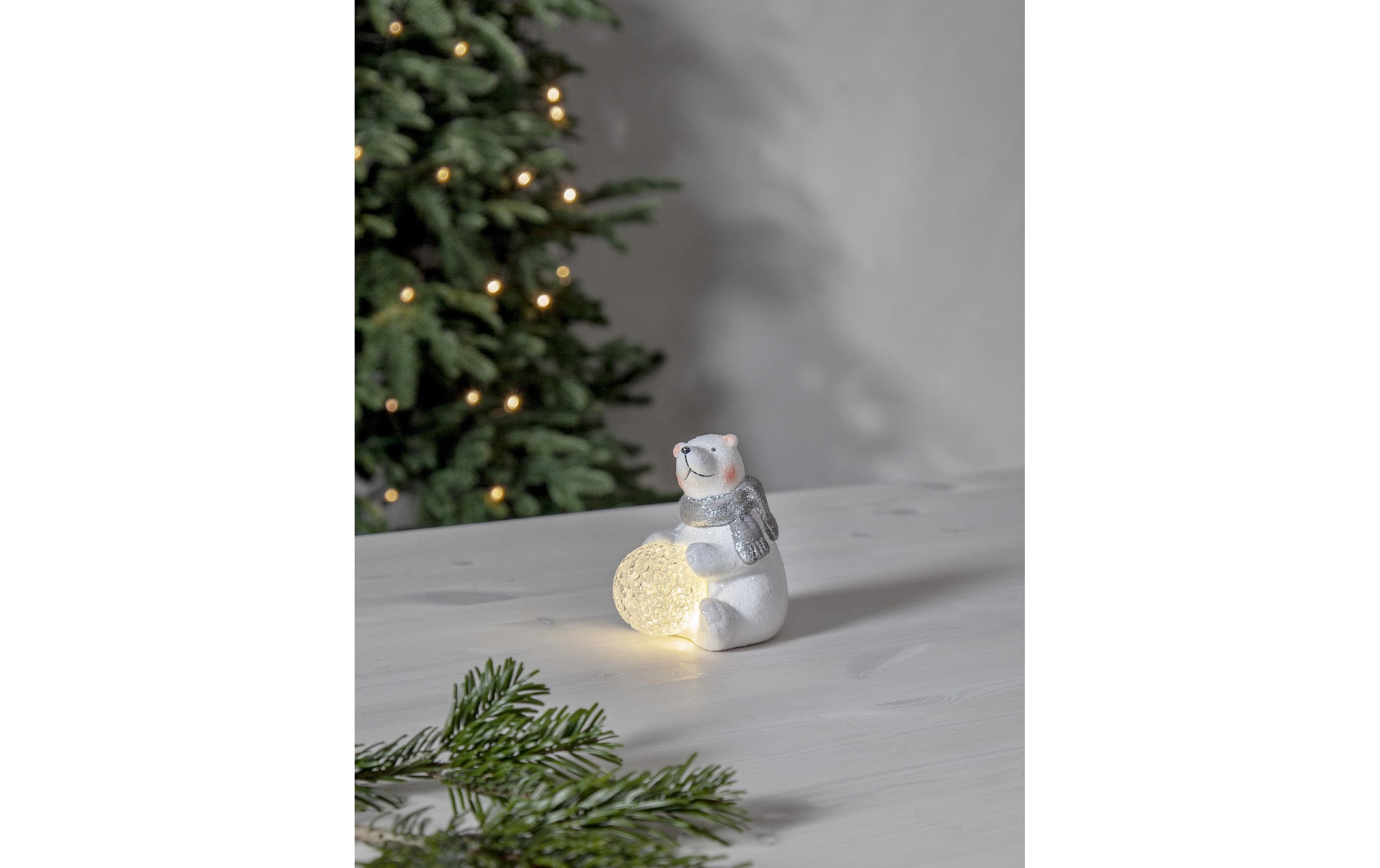 LED-Figur Polare, 11 cm, WeissDekorativer Eisbär