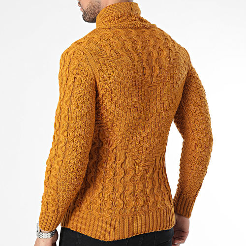 Pull Col Montant Camel