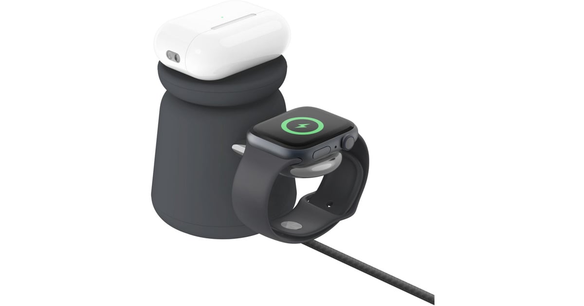 BelkinBoostCharge Pro 2-in-1 draadloos laadstation met MagSafe (15 W)  (Zwart)