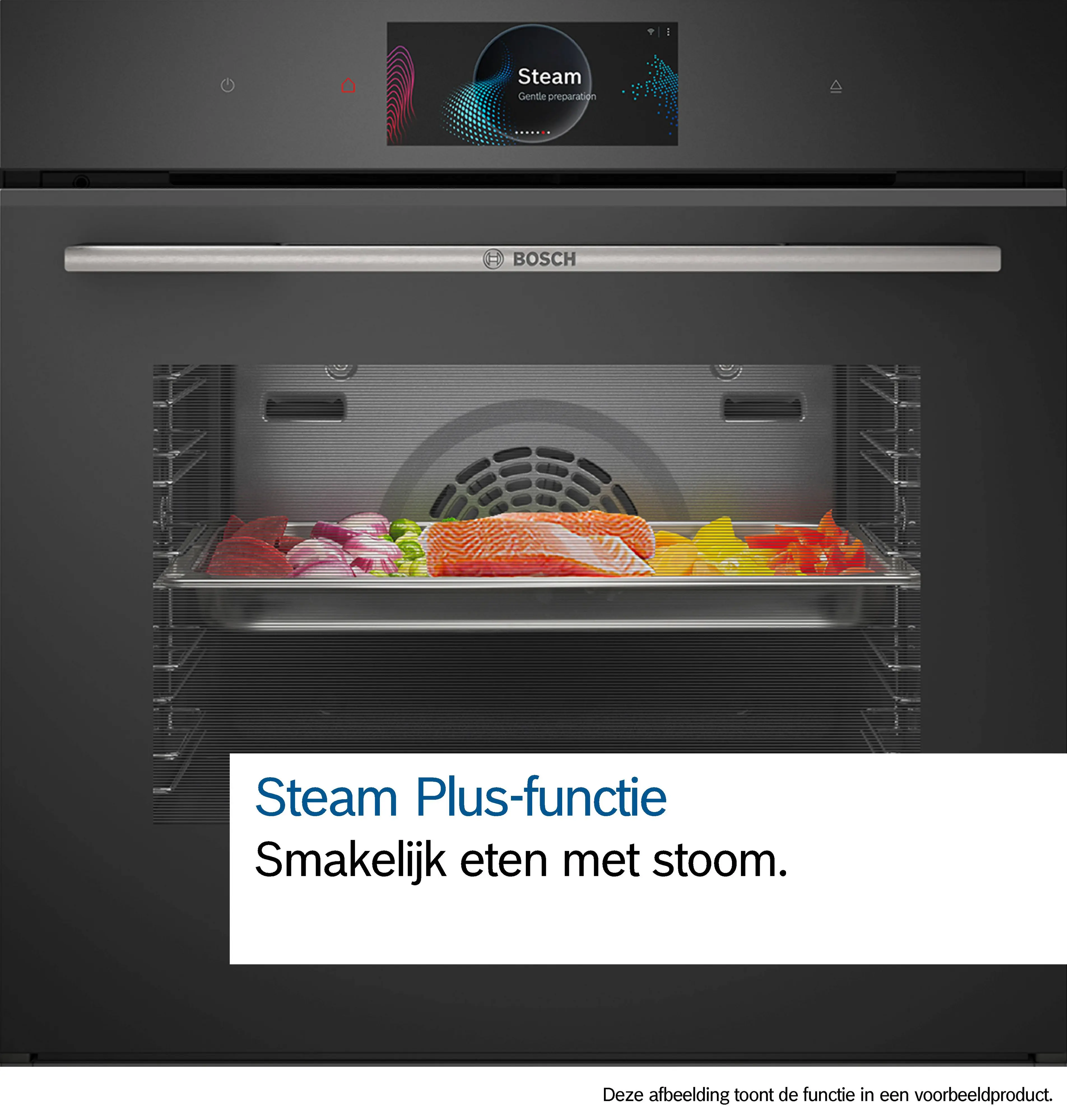 Serie 8 Compacte bakoven met volwaardige stoom 60 x 45 cm Zwart