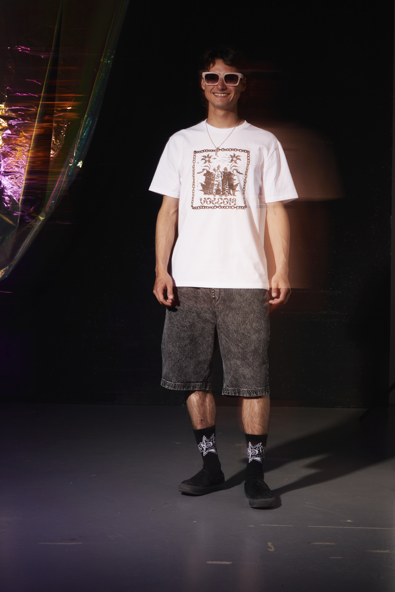 Volcom Freazy Loose Short 22 Light Acid Black