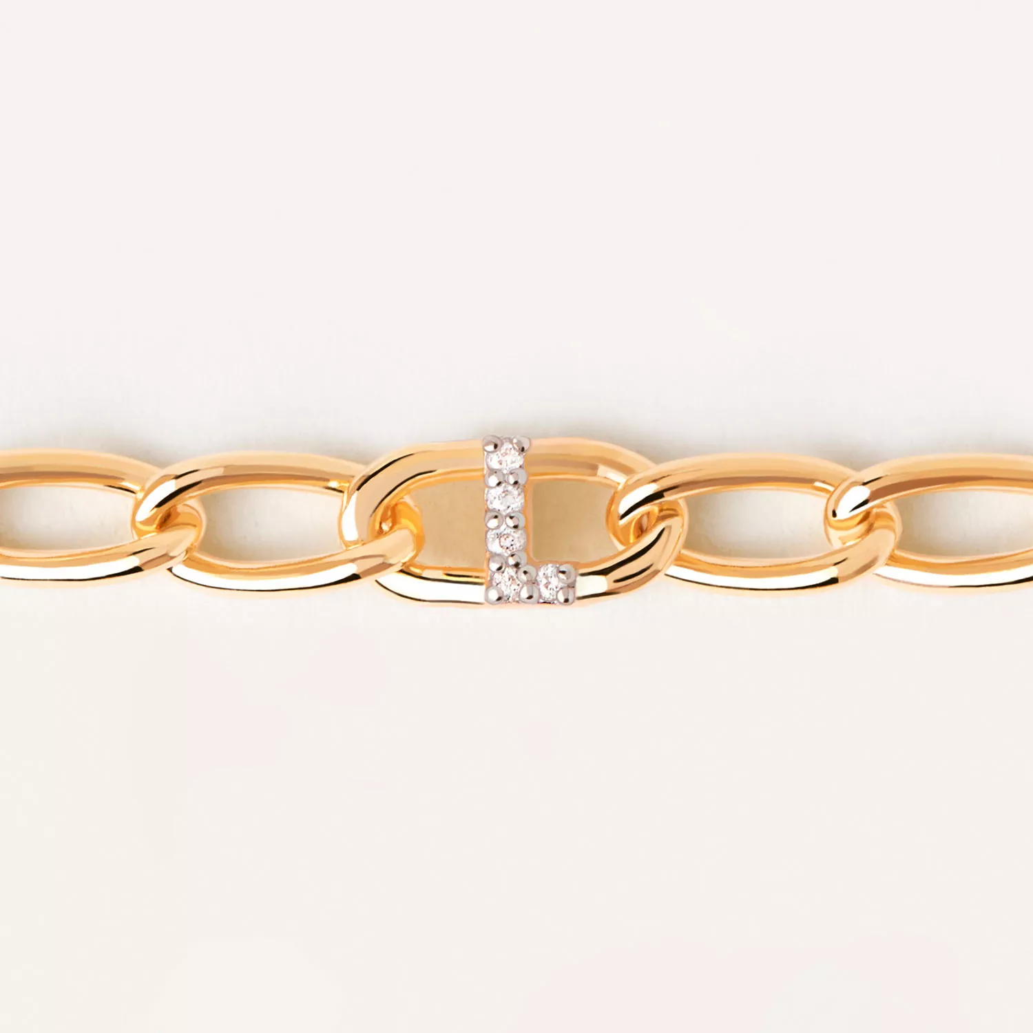 PDPAOLA Letter L Armbånd 18 kt. Forgyldt Sølv PU01-549-U