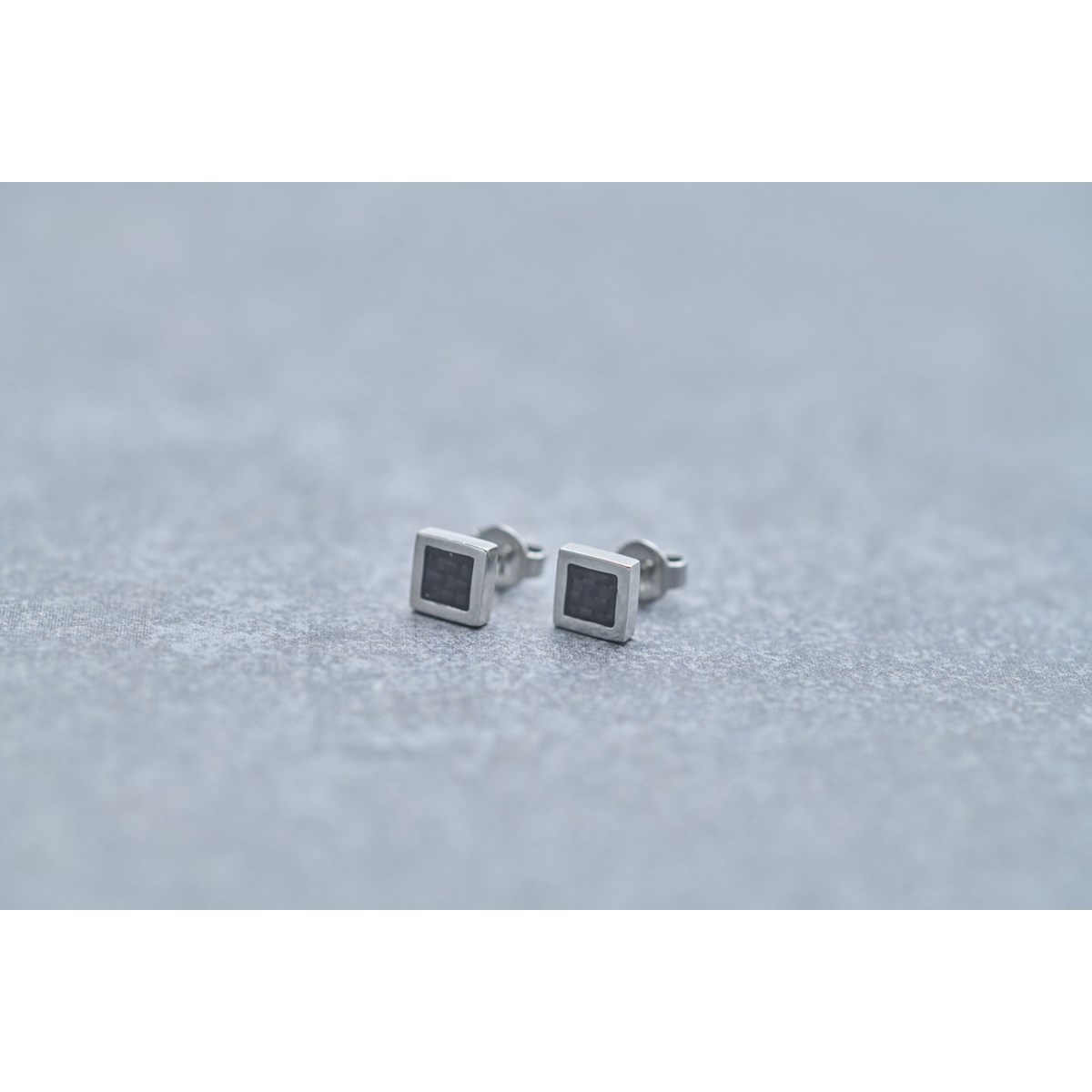 Boucles d'oreilles clous Cédric en Acier 316L