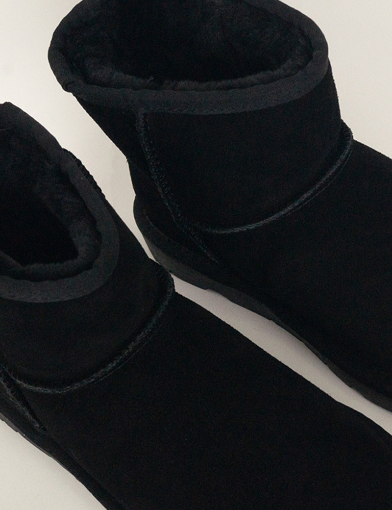 KELARA BOTTINES ENFANT EFFET DAIM NOIRES