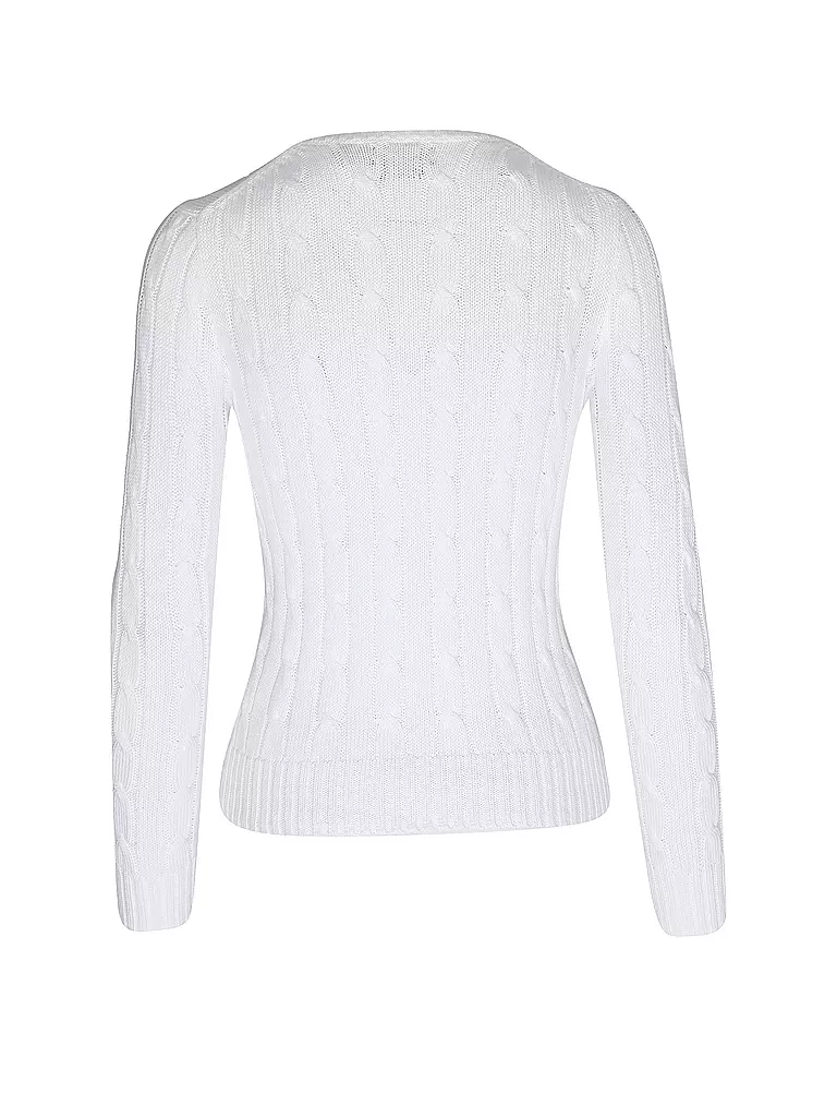 POLO RALPH LAUREN Pullover Slim Fit JULIANNA weiss