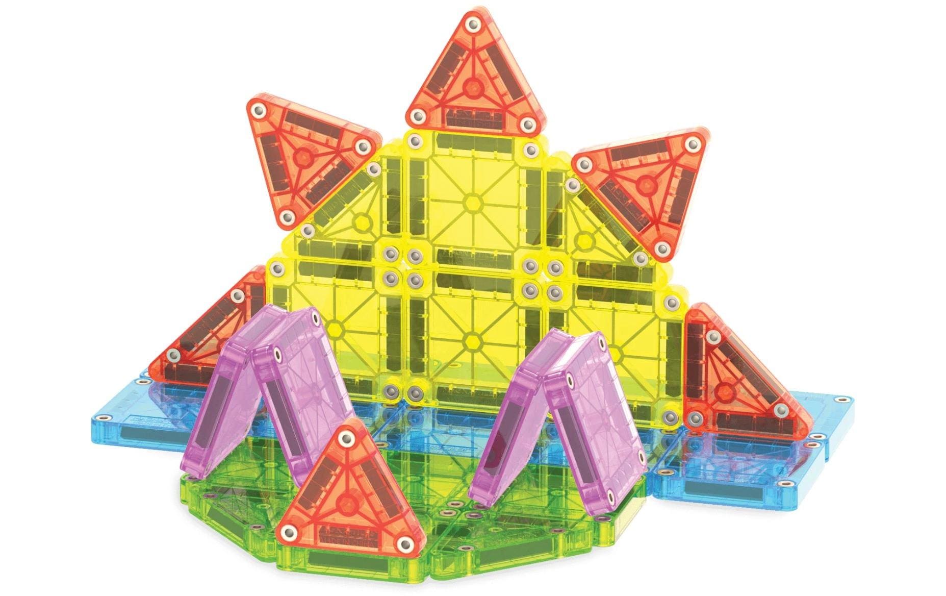 MicroMAGS Travel Deluxe 55 TeileSet mit 55 magnetischen Mini-Bauteilen und praktischer Metallbox