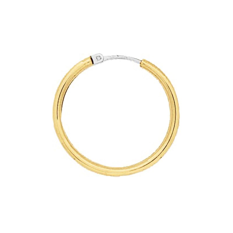 Créoles lisses Femme - Or 18 Carats - Diamètre 24mm