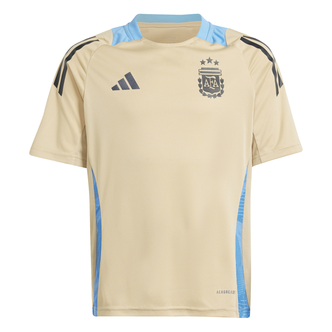 Adidas Argentinië Trainingsshirt 2024-2026 Kids Beige Lichtblauw Donkergrijs
