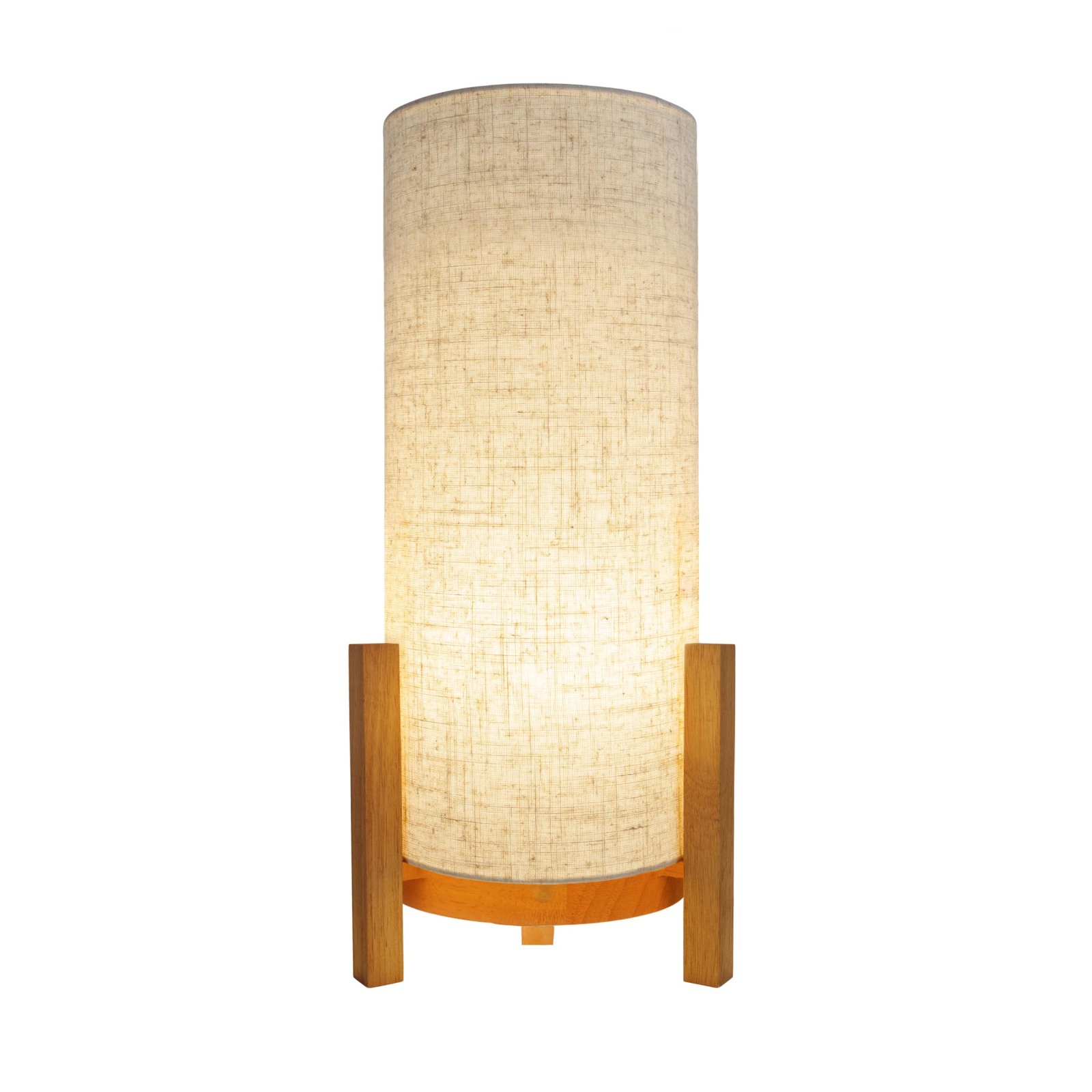 LED-Akkutischleuchte MADITA - natur - dimmbar - 48 cm Höhe