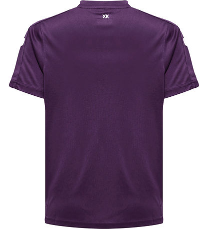 Hummel T-Shirt - hmlCore XK Poly - Acai/Weiß