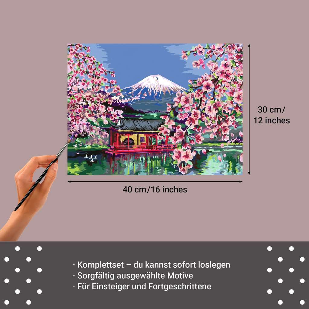 Ravensburger Spiel Leinwand Japanische Kirschblüten