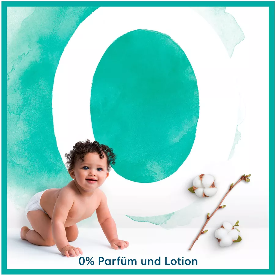 Pampers Windel-Set Harmonie Gr.3 Newborn, 6-10 kg (204 Windeln) und Feuchttücher Aqua 720 Tücher (15 x 48 Stk)