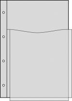 Leitz Zeigetaschen Maxi mit Klappe, 5 Stück, A4, 170 µm, genarbt, transparent