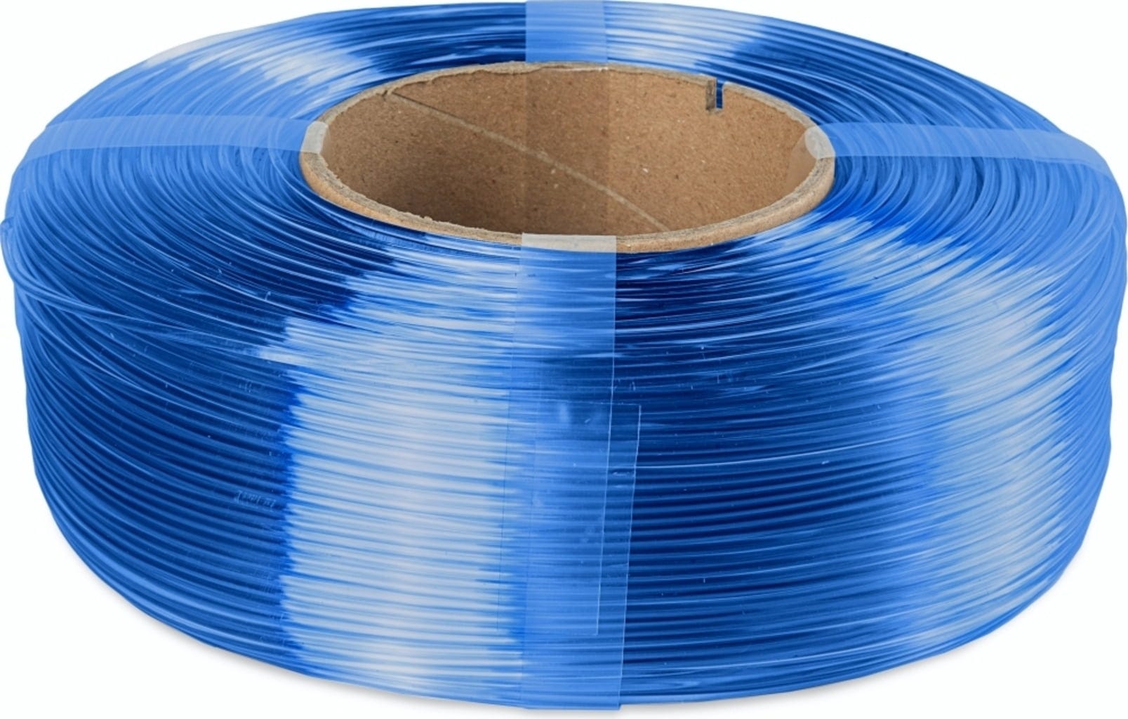 The Filament  ReFill PETG Transparent Blue, 1,75 mm / 1000 g    Erschwingliches PETG ohne Spule in Transparent Blue