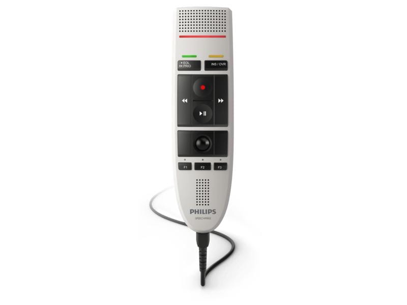 Philips Diktiermikrofon SpeechMike III Pro LFH3200 Professionelles USB-Diktiermikrofon mit Spracherkennungsfunktion