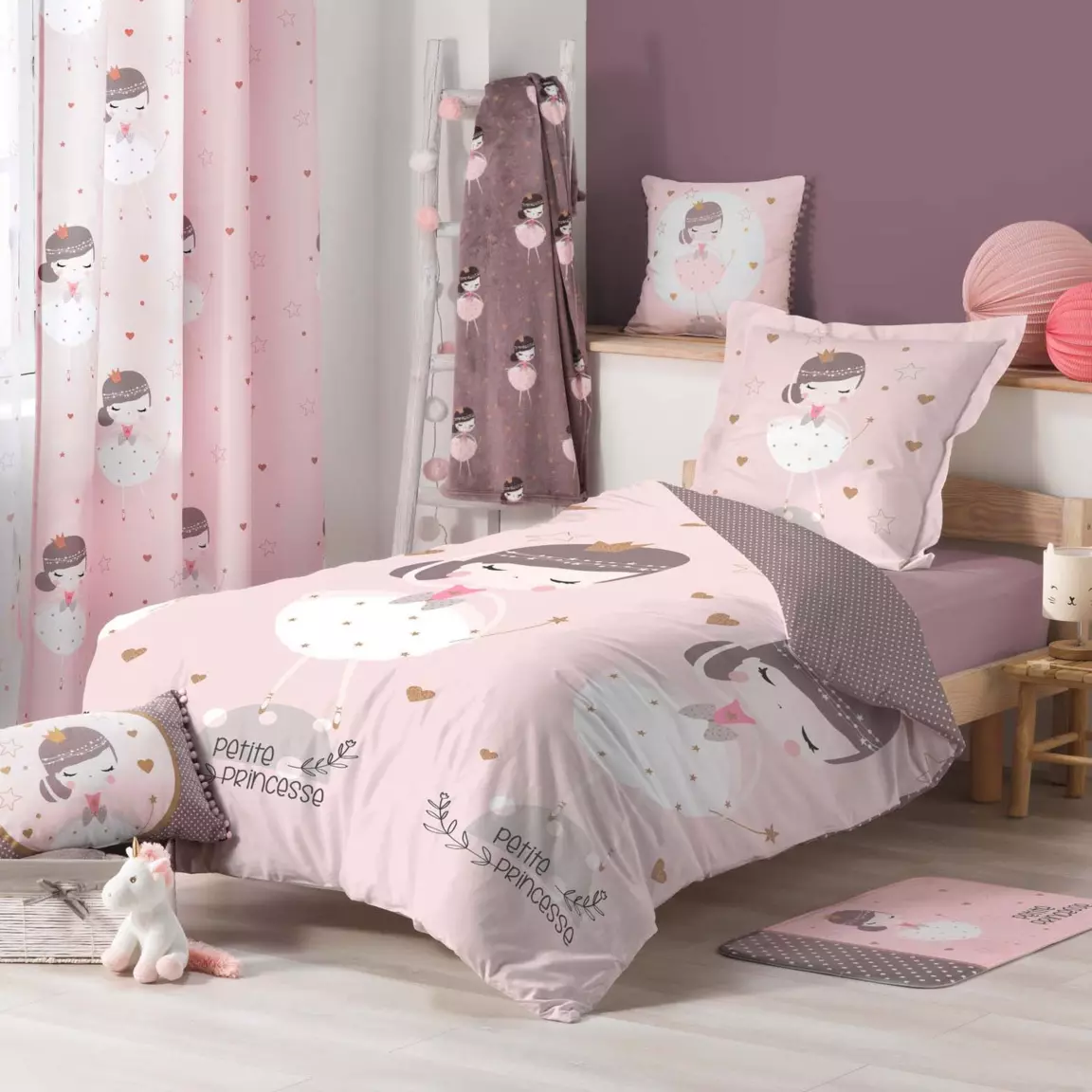 Voilage enfant (140 x 240 cm) Petite princesse Blanc