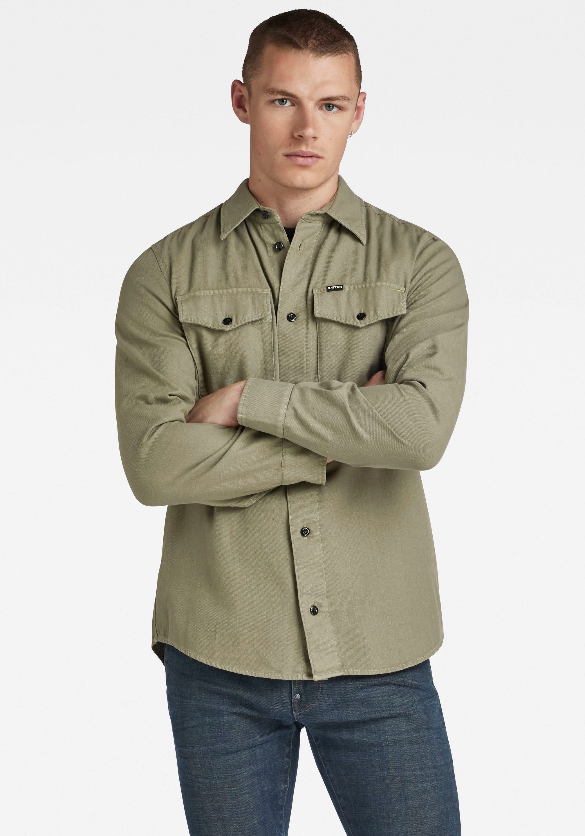 G-STAR Jeanshemd »Marine Slim«, mit Pattentaschen