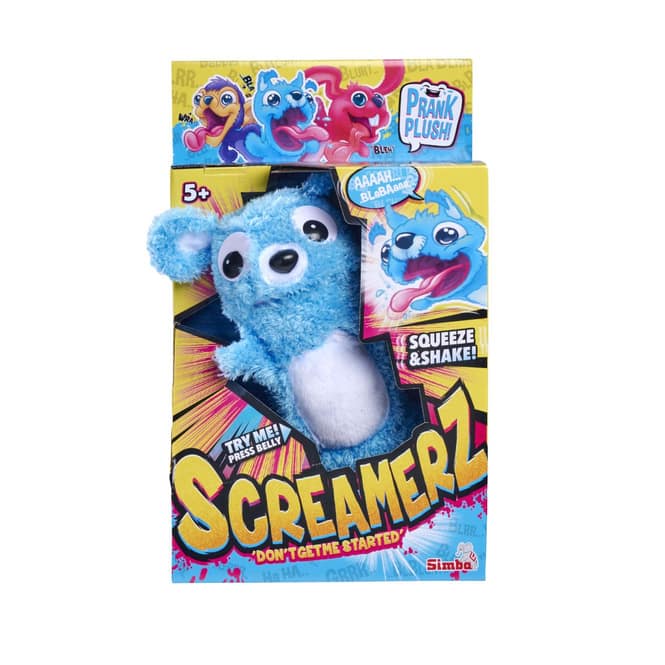 ScreamerZ - Plüschfigur Bär  - Babbling Bear - blau - ca. 30 cm