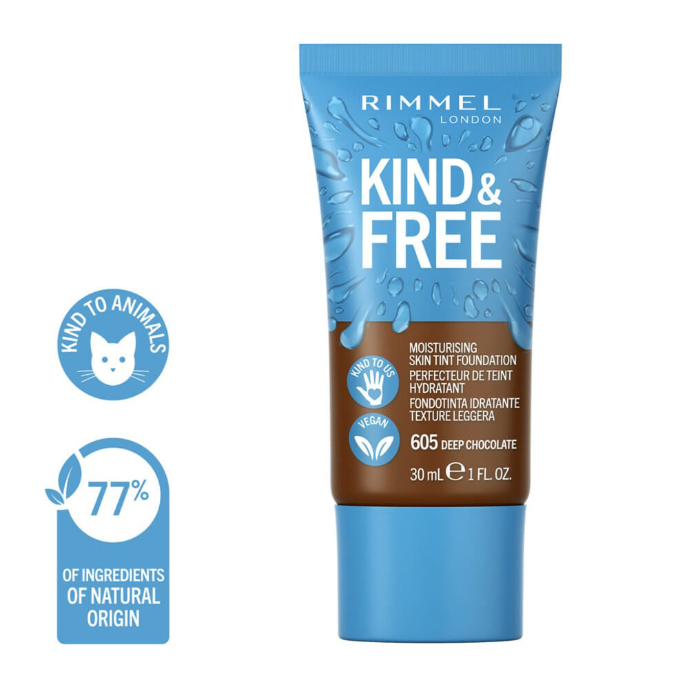 Rimmel KIND & FREE Vegan Foundation 605 Deep Chocolate30 ml