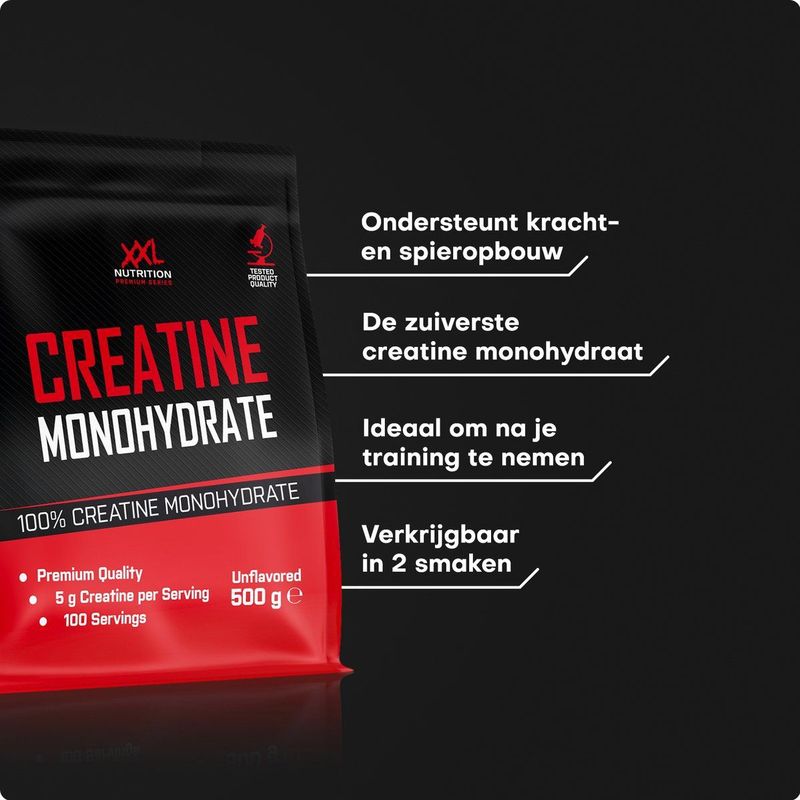 XXL Nutrition - Creatine Monohydraat - Supplement - Smaakloos - Poeder - 250 Gram