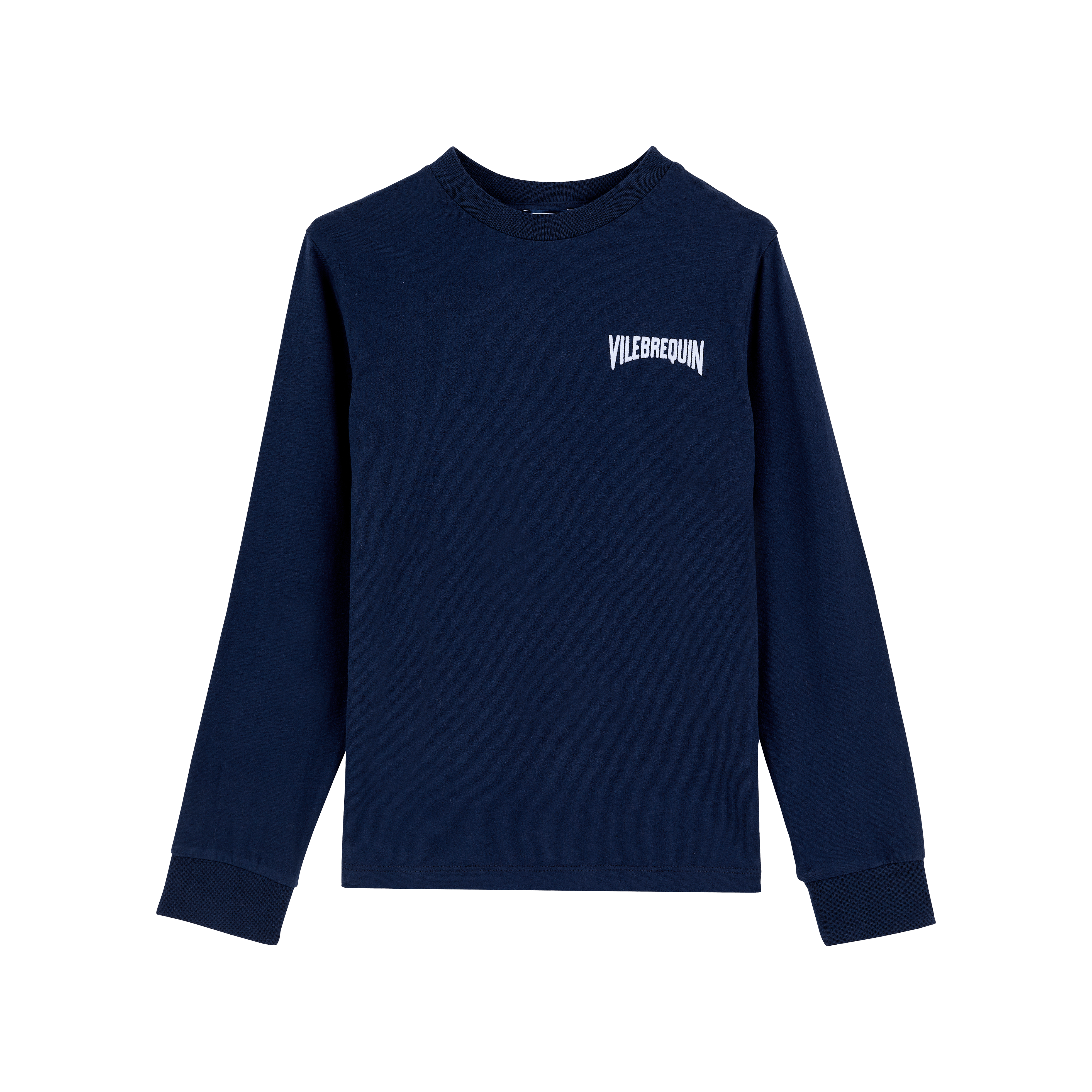 T-shirt en Coton Organique Garçon Imprimé Requins au Dos