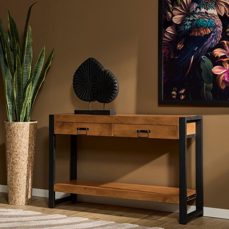 StarFurn - Boaz - Sidetable - Naturel - Mangohout - 120cm