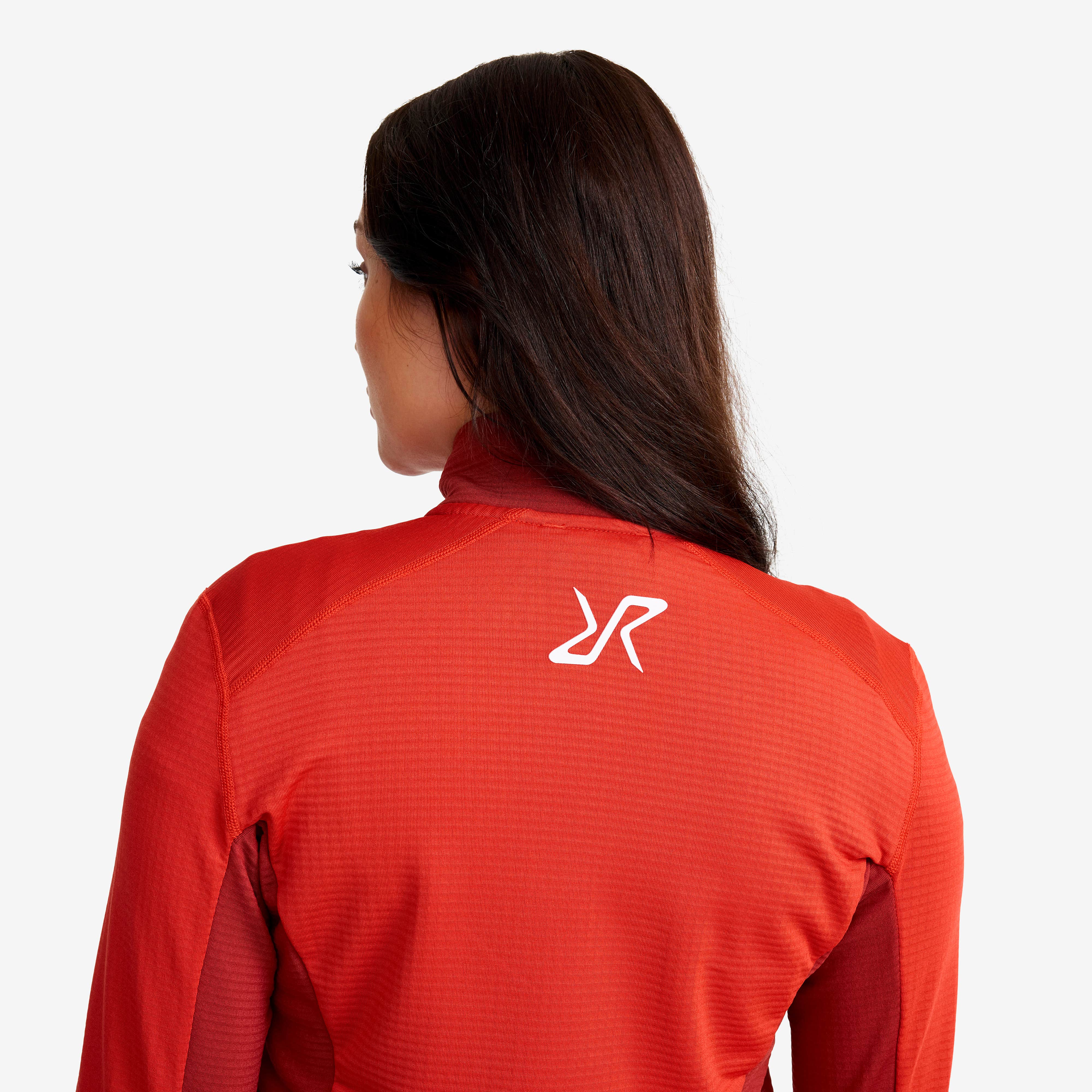 Waffle Half-zip Fleece  Dame Aurora Red