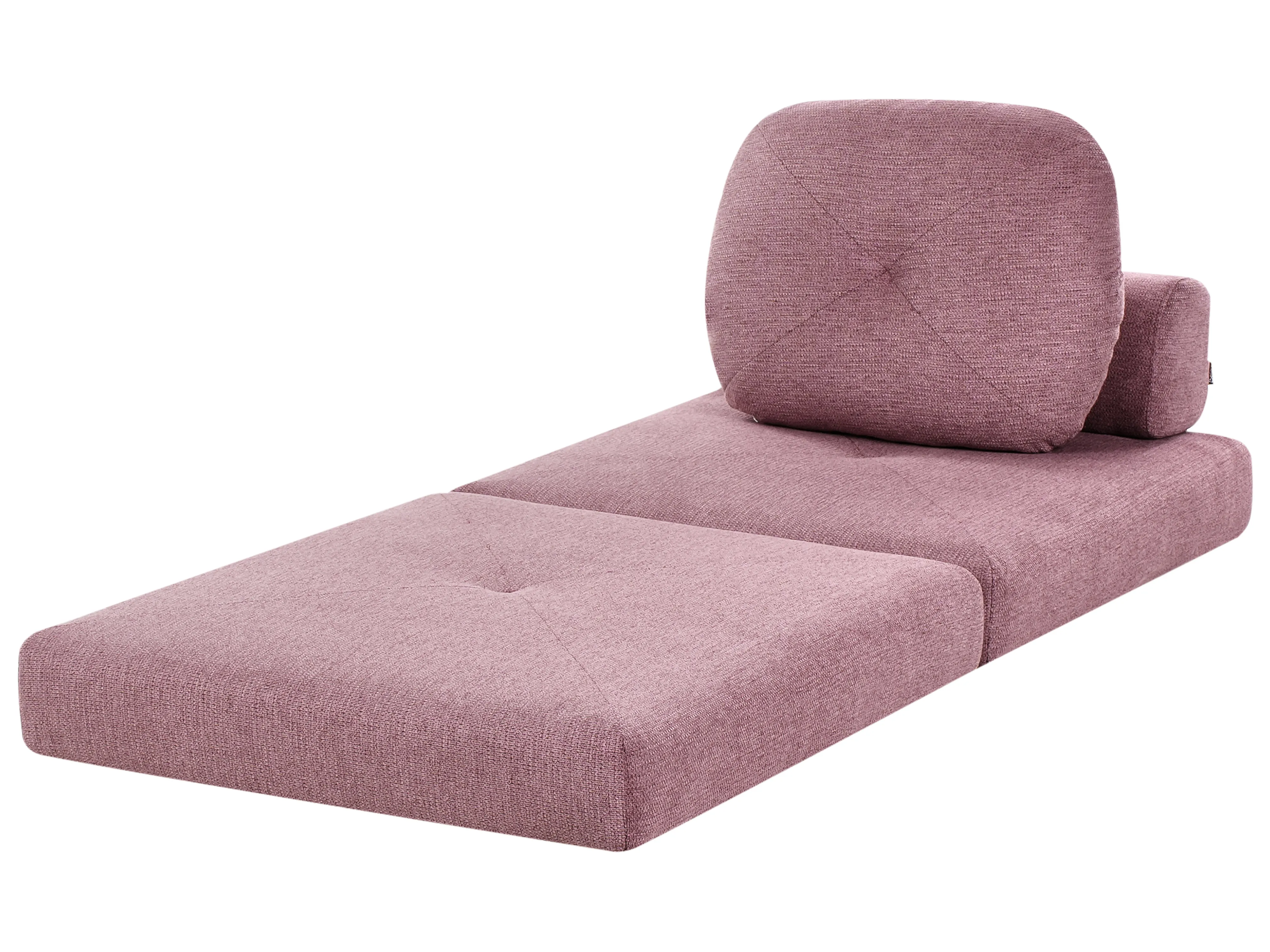 Eenpersoons slaapbank OLDEN Stof Roze