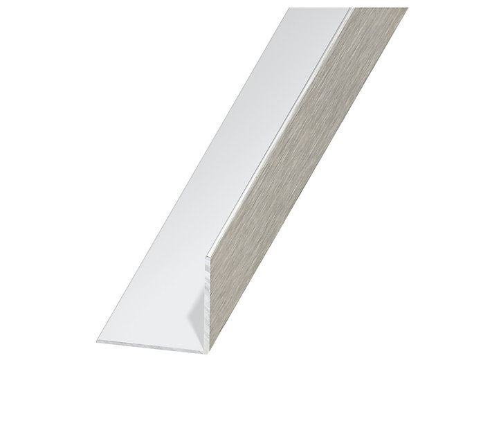 Cornière aluminium brossé 30 x 30 mm, 1 m
