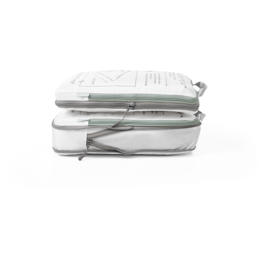 JETKIDS™ BY STOKKE® Aufsitzkoffer BedBox™ Golden Olive und Matratze CloudSleeper™ weiß