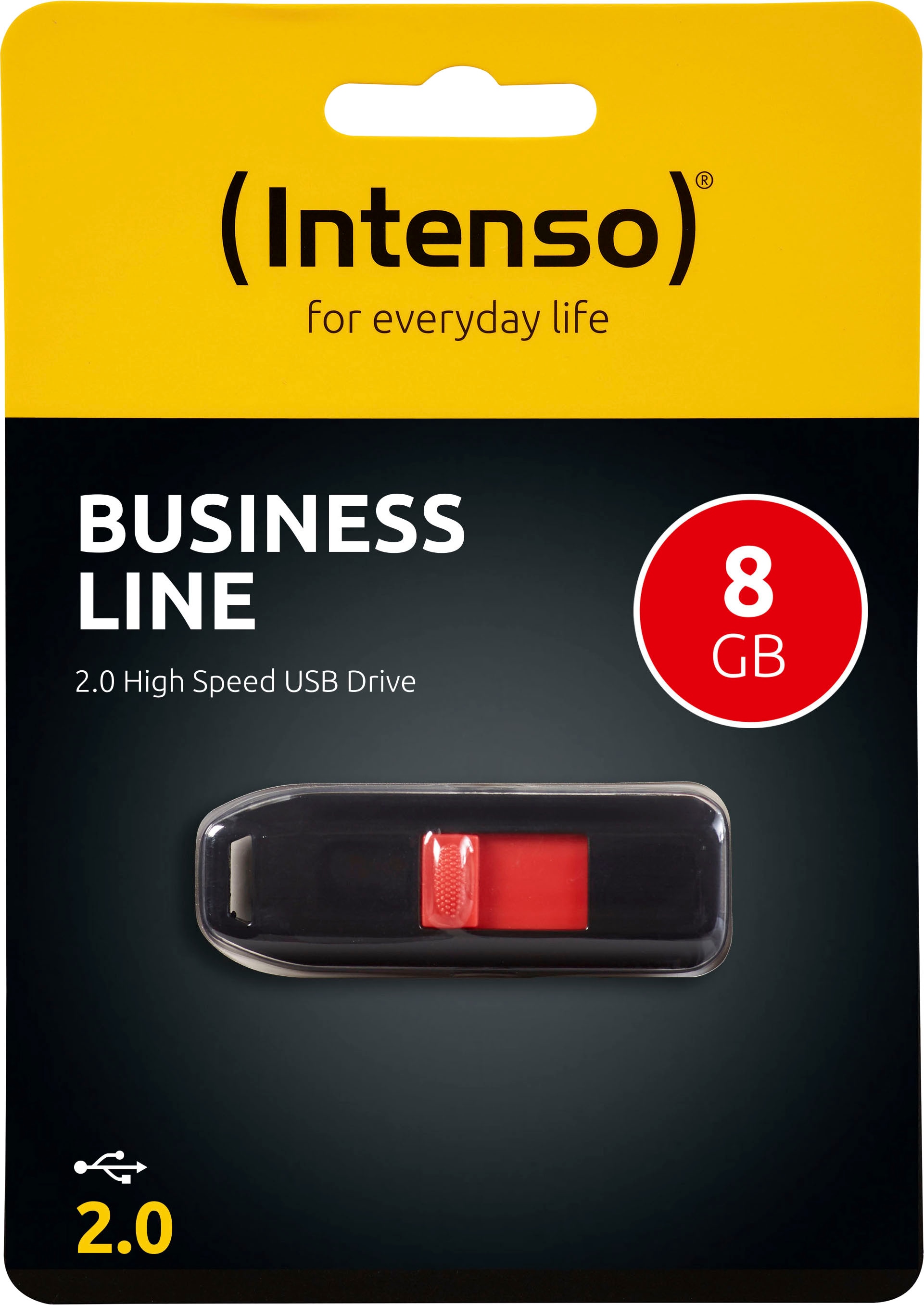 Intenso USB-Stick »Business Line« (8GB GB Lesegeschwindigkeit 28 MB/s)