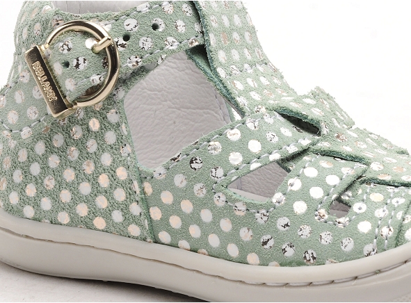 Bellamy nu pieds bebe flex sosso vert